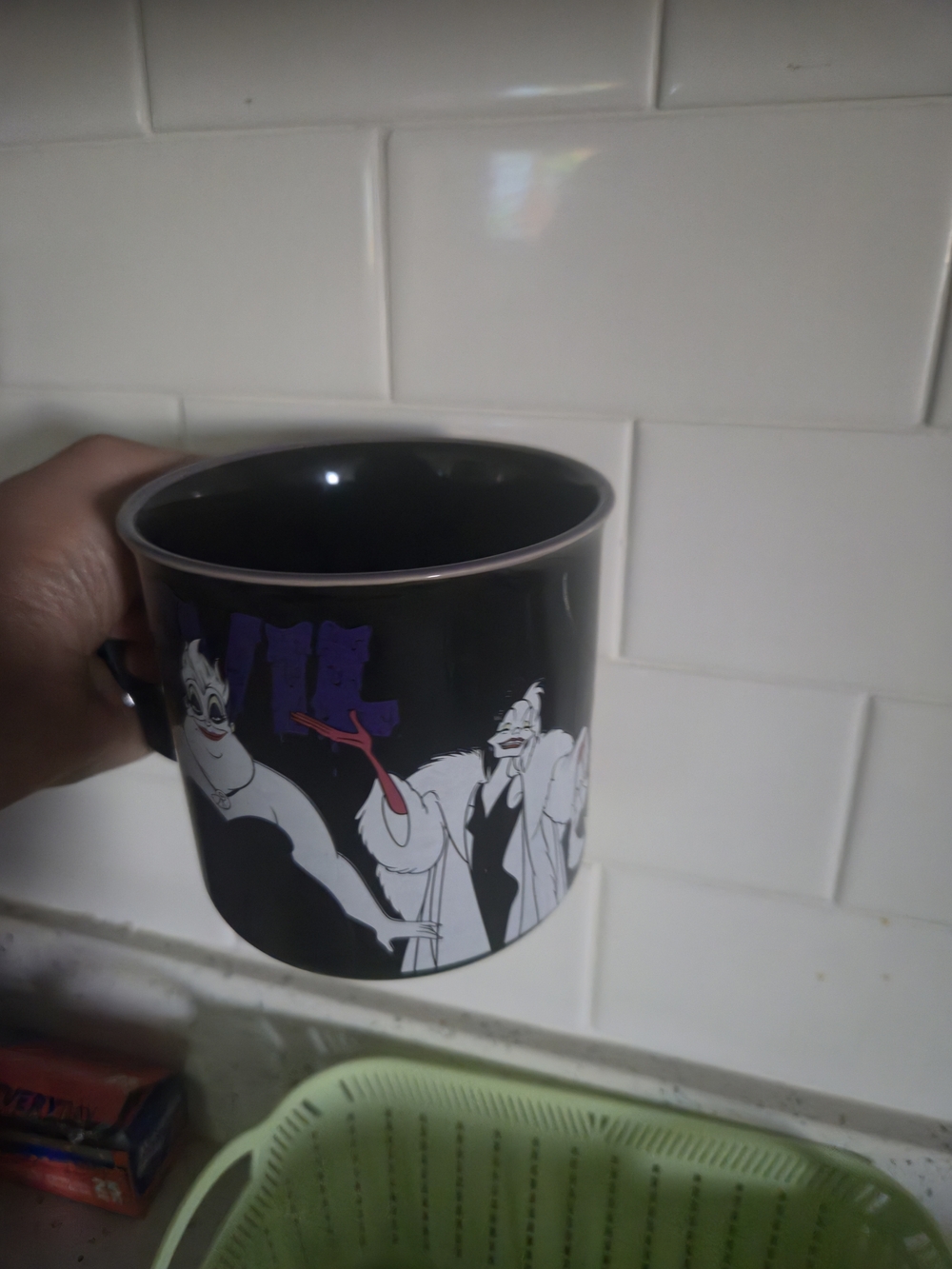 Disney Black and Purple Cruella de Vil Mug